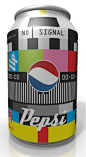 redoing a classic soft drink can design: Pepsi "no signal" (via FreeFlavour.com)