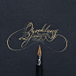 2014 lettering/calligraphy selection : Hand made design collection.