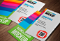 Verticle Business Cards Mockup