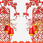 元宵节喜庆海报装饰边框 页面网页 平面电商 创意素材