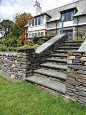 Lakeland Arts & Crafts Garden by Barnes Walker Landscape Architects, Manchester : Barnes Walker have produced a garden design for an outstanding Arts & Crafts house set in rural Cumbria. The garden has been formally designed with a series of terra