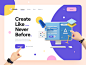 Collab. — Landing Page Kit product design saas illustration 3d hand hand 3d design 3d illustration 3d 3d landing page website web landing page hero header clean minimal typography ux ui ux design ui design