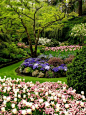 The Butchart Gardens in Brentwood Bay on Vancouver Island, Canada