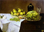 Artwork by Édouard Manet, Still Life with Melon and Peaches, Made of Oil on canvas