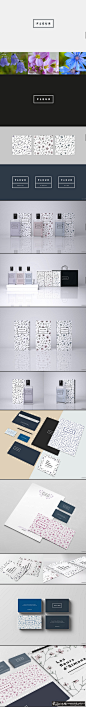 FLEUR香水品牌的包装 FLEUR香水品牌卡片名片设计 创意花朵灵感香水品牌包装图案设计图 狼牙网_狼牙创意网_设计灵感图库_创意素材 - 狼牙网