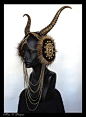 MADE TO ORDER Vegan Faux Horn Headdress by MissGDesignsShop, $300.00: 