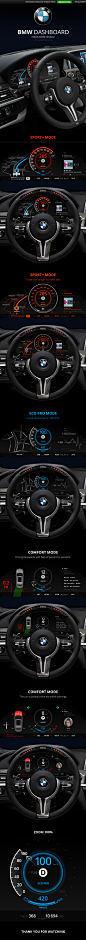 BMW Car Dashboard Design on Behance