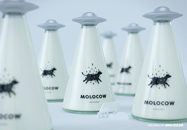 牛奶瓶/牛奶包装设计/奶牛logo/牛奶...