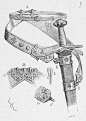 【一些中世纪风格的剑带设计】 ​​​​