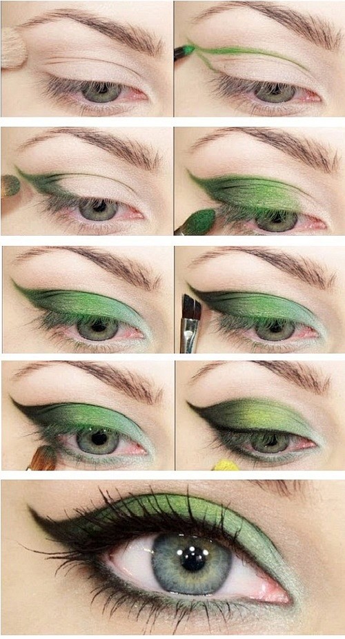 Green Eye-shadow tut...