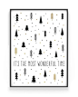 Kerst Poster Dennenbos - Kerst Posters van Printcandy