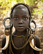 Mursi tribe girl; Omo; Ethiopia.: 