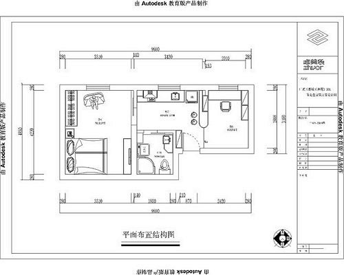 单身公寓一室一厅装修效果图