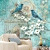 欧式手绘墙纸 客厅电视背景墙壁纸 卧室鸟笼花卉大型壁画美式墙布-淘宝网