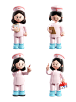 3D护士人物IP