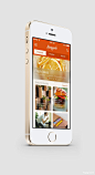 Snapguide iOS 7 美食APP UI设计