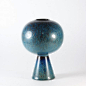 Stig Lindberg; Glazed Ceramic Vase for Gustavsberg, 1960s.