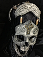 10th Run - Signed and Numbered - The War Chaplain - Real Human Skull Replica Carved By Zane Wylie