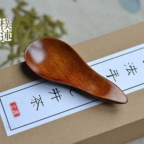 【凝翠系列】天然实木茶匙 茶铲 茶道必备