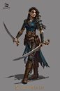 Elf Commander, Grafit Studio : Powerful female character for the game "Kings of the realm" by Digit Gaming https://www.digitgaming.com/