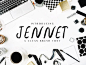 Jennet Brush 3 Fonts Family Pack