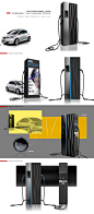 汽车充电桩（无线），接触式和非接触式（无线充电）一体充电桩