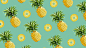 General 2560x1440 pineapples pattern minimalism