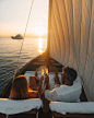 Photo by Visit Maldives on April 23, 2024. May be an image of 2 people, sail, boat, yacht, ocean, water and text.