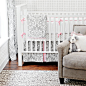 Pink & Gray Stella Gray Baby Bedding Set-Crib Bedding Set-New Arrivals-Jack and Jill Boutique