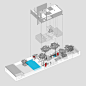 Da House / Gerira Architects,Exploded Axonometric View 