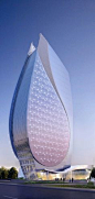 Azersu Office Tower, Baku, Azerbaijan designed by Heerim Architects and Planners :: 22 floors, height 124m [Futuristic Architecture: http://futuristicnews.com/category/future-architecture/]