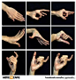 分享多种手部姿势绘画练习素材！  #绘画学习#