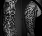 black-ink-geometric-tattoo-on-right-half-sleeve.jpg (728×614)