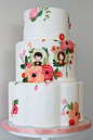 Sweet & Saucy Shop - Rifle Paper inspired wedding cake
