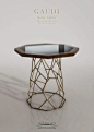 Gaudi side table by Pont des Arts Studio (Paris). Designer Monzer Hammoud.