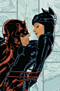 Selina Kyle and Matt Murdock by Dave Seguin | O网页链接