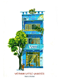 Vietnam Little Quarter : A collection of many and many interesting houses in Ho Chi Minh, Sai gon and Ha Noi, VietnamVietnam Little Quarter was followed with Vietnam Street Carts we had recently published 3 months agoby Kín Illustration