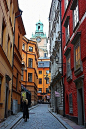 斯德哥尔摩。小巷深处不时传来的教堂钟声…