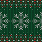 冬季圣诞针织毛衣布料花纹纹理AI矢量图案 印刷背景 (40)
