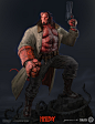 Hellboy 2019, Yohann Schepacz : Marketing piece done for the new movie in collaboration with Lionsgate, N3twork, David Harbour, Mike Mignola. Also an in-game character in LGH. Super psyched to have been able to take a shot at this legendary af character 
