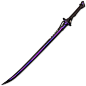 void sword 3d model low-poly rigged obj fbx tga unitypackage uasset 2