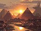 Mountain 2 - Amonkhet MtG Art