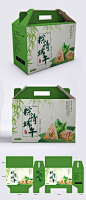 绿色端午节粽子手提礼盒包装
