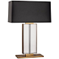 Robert Abbey Sloan Aged Brass and Crystal Table Lamp