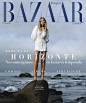 Harper's Bazaar Spain August 2018 : Toni Garrn by Adam Franzino. 西班牙芭莎8月刊Coverstory, 阳光海滩... 一段静谧时光.☀️