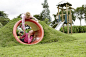 This outdoor learning space is beneficial for children. It allows a child to be able to play privately or with another friend. The term that can be used to describe this tunnel is 'cave'. Which is an environment where the child can go to be alone and play