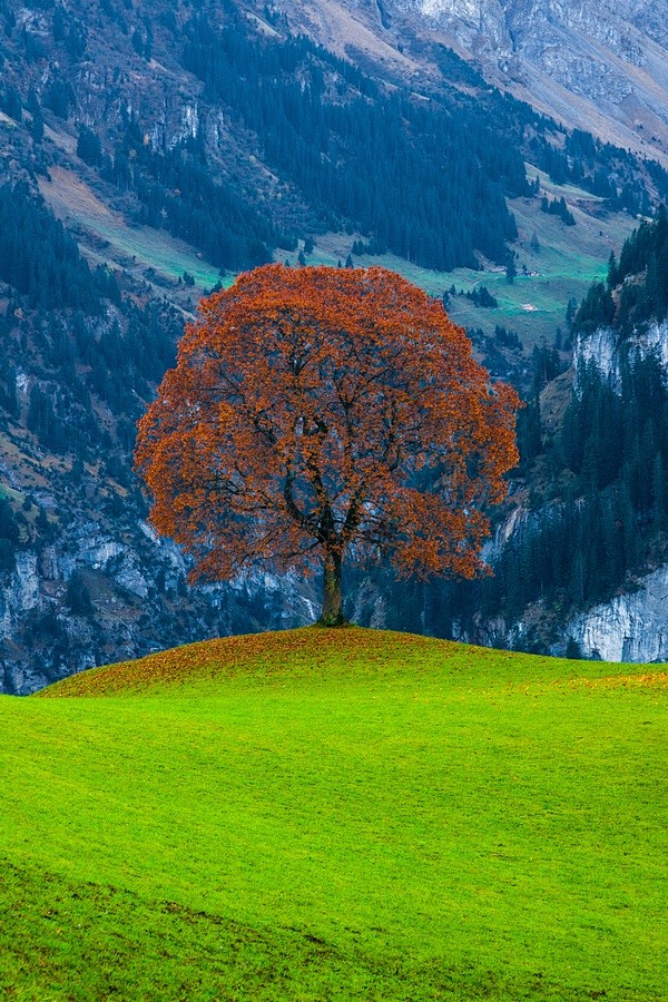 Klasenpass山，瑞士。