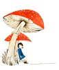 关于小蘑菇的一组插图~