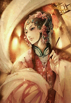 雪若芷兰采集到美人如画（中国风）