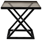 Revolver Acrylic Occasional Table, Black contemporary-side-tables-and-end-tables